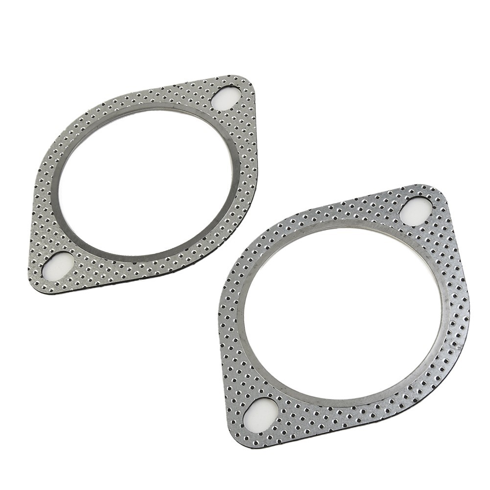 ⭐ GIẢM GIÁ LỚN⭐2x Gioăng Xả 2 Bu Lông 3\ "Inch Downpipe Kim Loại Gia Cố Nhiều Lớp 76mm [anre-vn]