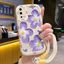 Ốp Lưng OPPO A55 4G Case Hoa Dễ thương Với Lanyard