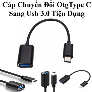 Cáp Chuyển Đổi Otg Usb Ra Type-C 3.0 Dây Dài 18Cm Tiện Dụng