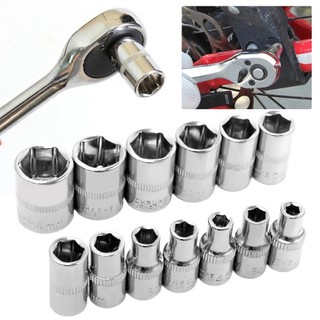 ⚡GIẢM GIÁ LỚN⚡1 Cái 4-14mm 1 / 4in Đầu Lục Giác Chìa Khóa Ổ Cắm Cờ Lê Số Liệu Hai Đầu Lục Giác Tay