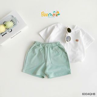 6004QHB - Quần Beemo thun cotton màu trơn size 1-5y