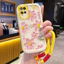 Ốp Lưng OPPO A54 4G Case Hoa vẽ đẹp Với Lanyard