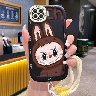 Ốp Lưng OPPO A93 2020 Reno 4F Reno4 F Reno 4 Lite F17 Pro Case Với Lanyard Thỏ Dễ thương