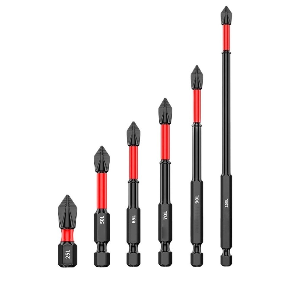 ⚡GIẢM GIÁ LỚN⚡1 Mũi khoan tuốc nơ vít chéo đầu lô 25-150mm chống trượt PH2