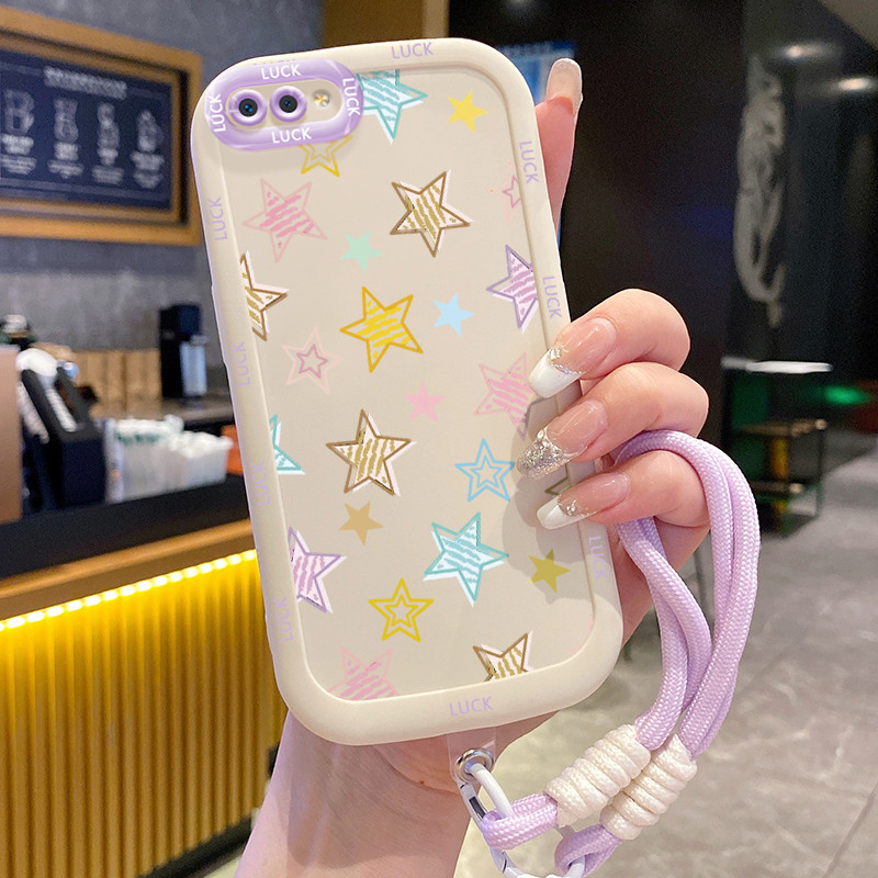 Ốp Lưng Realme C2 C2s OPPO A1K Case Ngôi sao nhỏ Với Lanyard