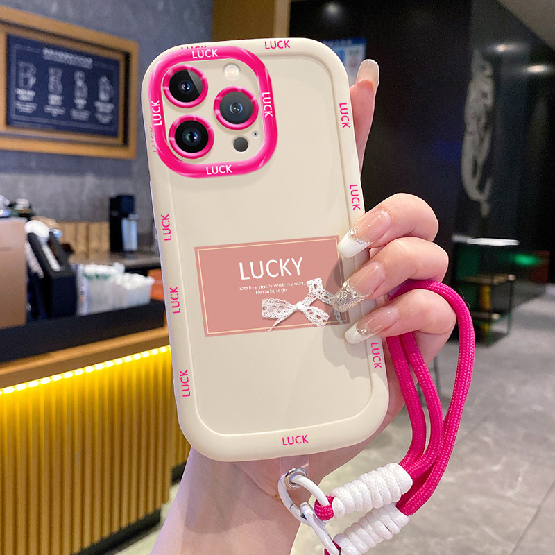 Ốp Lưng iPhone 14 14 Pro 14 14 Pro Max 15 15 Pro 15 Pro Max Case Chống ngã Với Lanyard
