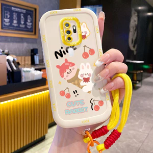 Ốp Lưng OPPO A5 2020 A9 2020 Case Hoạt hình Với Lanyard