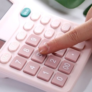 Máy Tính Để Bàn Dễ Thương 12 Số Dùng Pin & Năng Lượng Mặt Trời