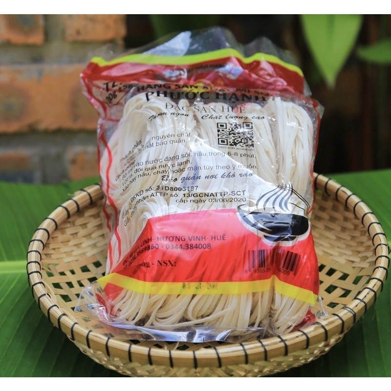 COMBO 5 gói Bánh canh khô Huế_Mì khô sợi Phước Hạnh (1 gói = 400gram) - Đặc sản Huế