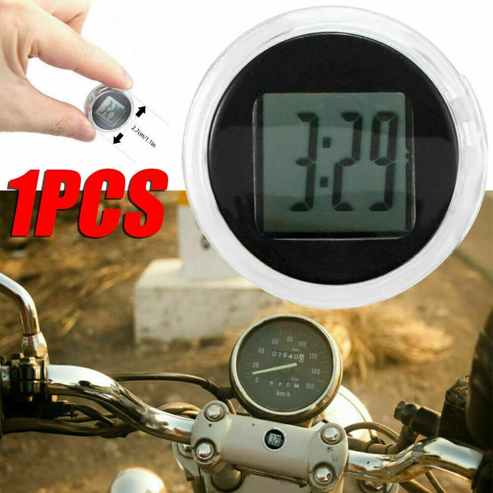 [GIGGLE] 1 Đồng hồ kỹ thuật số Mini chống nước đa năng gắn trên cho xe máy
