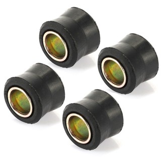 Cao su giảm xóc sau xe máy 2 / 4pc12MM cho hệ thống treo Bush màu đen