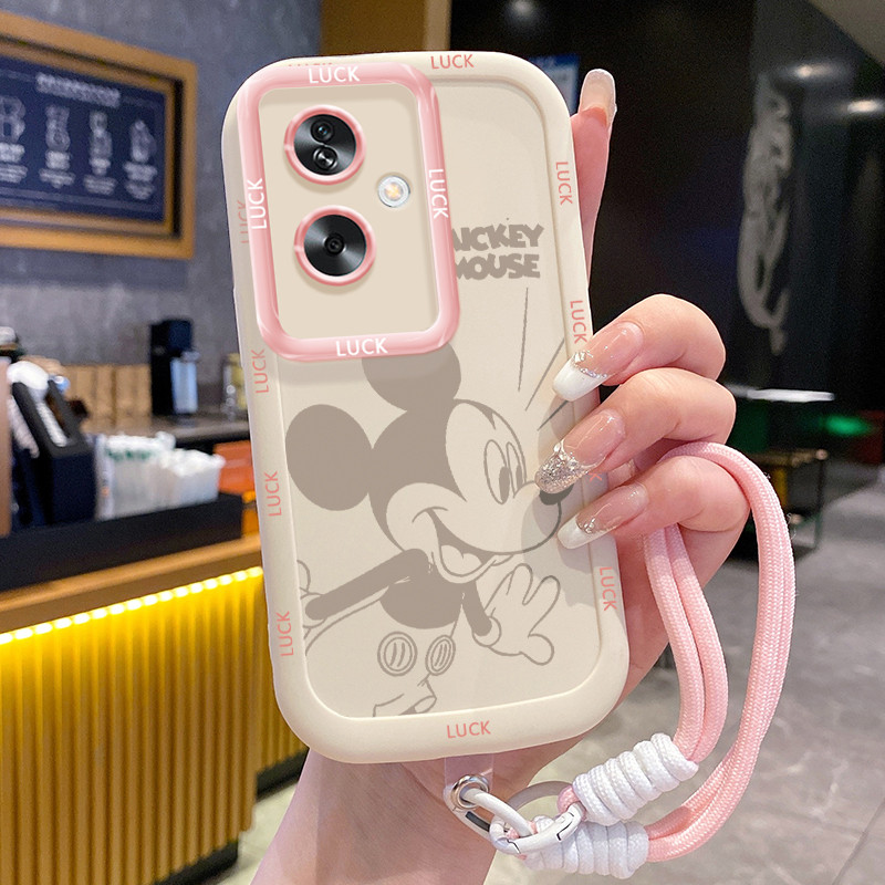 Ốp Lưng OPPO A79 5G A2 5G Case Chuột nhỏ Với Lanyard