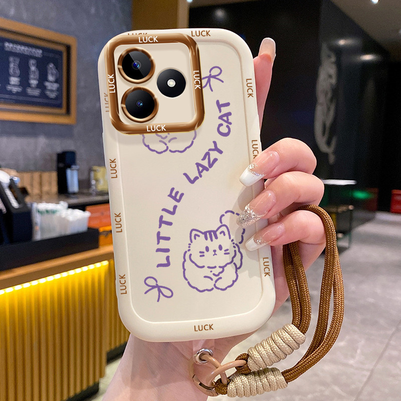 Ốp Lưng Realme C53 C51 C51s C35 Note 50 Narzo N53 Narzo 50A Prime Case Dễ thương Với Lanyard