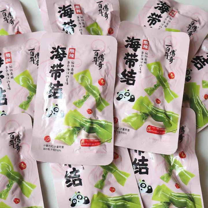 Thế kỷ huyền thoại Kelp Nút thắt chua Hương vị cay Gói nhỏ Kelp Đồ ăn nhẹ vụn Túi mở Đồ ăn nhẹ tức thì Đồ ăn nhẹ ký túc xá Đồ ăn nhẹ Đồ ăn nhẹ