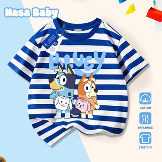 [Giao hàng trong ngày] Áo thun ngắn tay màu trắng cho trẻ em Cotton thoáng khí thoải mái Quần áo bé trai bé gái Thời trang Họa tiết hoạt hình nửa tay