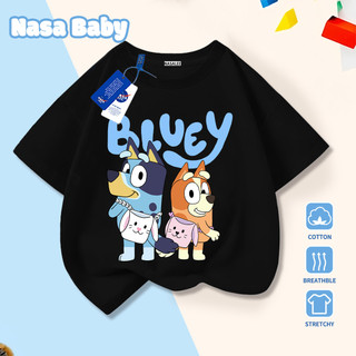 [Giao hàng trong ngày] Áo thun ngắn tay màu trắng cho trẻ em Cotton thoáng khí thoải mái Quần áo bé trai bé gái Thời trang Họa tiết hoạt hình nửa tay