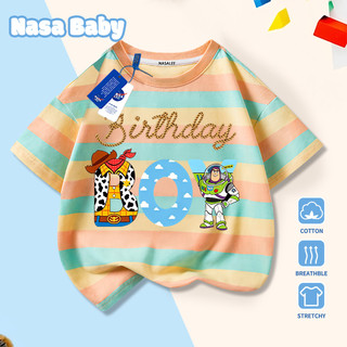 [Giao hàng trong ngày] Thương hiệu nổi tiếng Trẻ em Cotton trắng thoải mái Tay ngắn in hoạt hình dễ thương 3-16 tuổi Áo thun bé trai bé gái