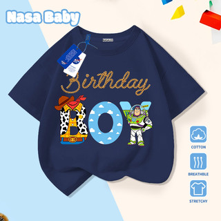 [Giao hàng trong ngày] Thương hiệu nổi tiếng Trẻ em Cotton trắng thoải mái Tay ngắn in hoạt hình dễ thương 3-16 tuổi Áo thun bé trai bé gái