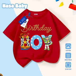 [Giao hàng trong ngày] Thương hiệu nổi tiếng Trẻ em Cotton trắng thoải mái Tay ngắn in hoạt hình dễ thương 3-16 tuổi Áo thun bé trai bé gái