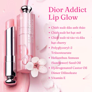 Son dưỡng Dior Addict Lip Glow chính hãng Fullbox 3,2g mẫu mới dưỡng ẩm làm hồng môi LIPIT HIGHT END