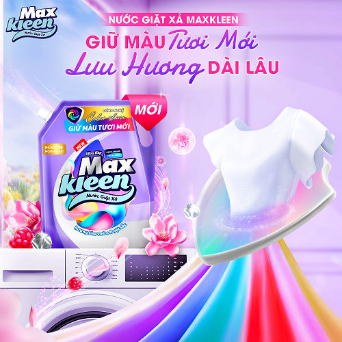 Ảnh Túi Nước Giặt Xả MaxKleen Giữ Màu Tươi Mới Hương Khu Vườn Tuyệt Sắc 3kg/Túi 2