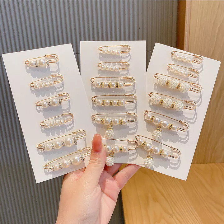 Bộ Ghim Thời Trang Hàn Quốc 18 Chiếc - Kẹp Thắt Lưng Quần, Bộ Ghim Đa năng