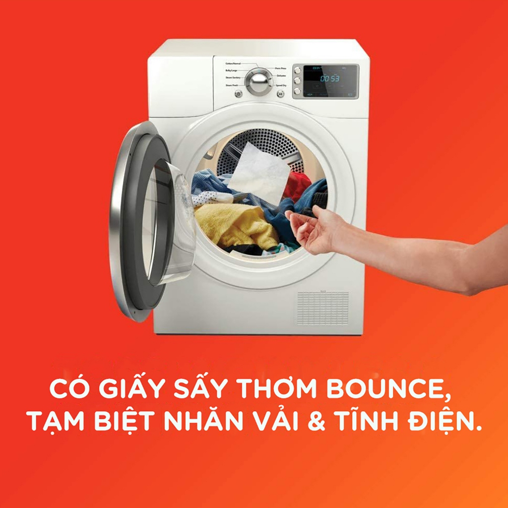 Ảnh Giấy Sấy Thơm BOUNCE Sheets Outdoor Fresh Hộp 120 Tờ 3