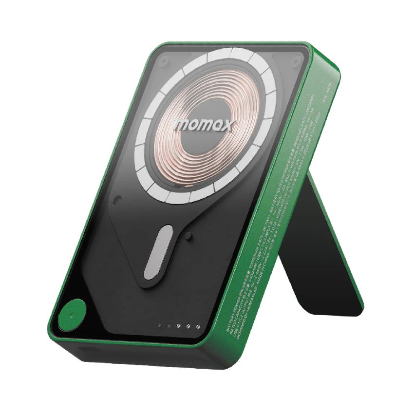 Ảnh Pin Dự Phòng không dây Momax 1-Power X Pro+ Supports Wireless Charging, with Stand and Built-in USB-C Cable, 10000mAh 1