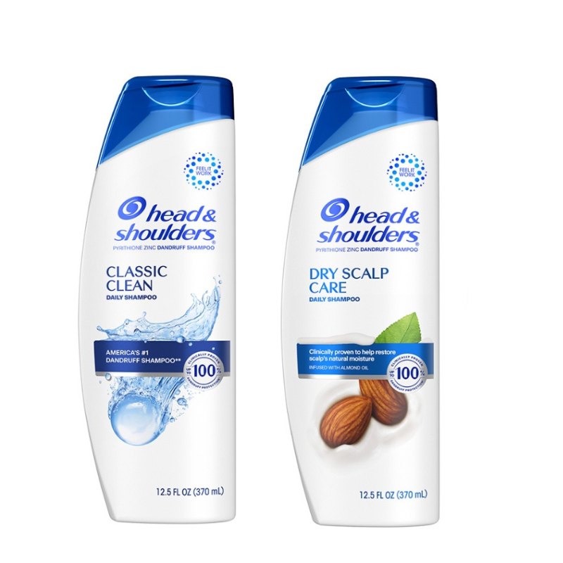 Ảnh Dầu Gội Sạch Gàu HEAD & SHOULDERS Mỹ Sạch Sâu/ Dành Cho Da Đầu Khô - Chai 370ML 1