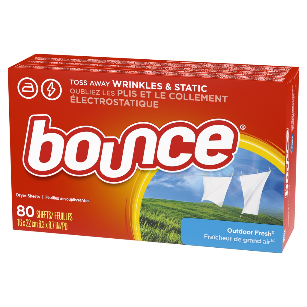 Ảnh Giấy Sấy Thơm BOUNCE Sheets Outdoor Fresh Hộp 120 Tờ 1
