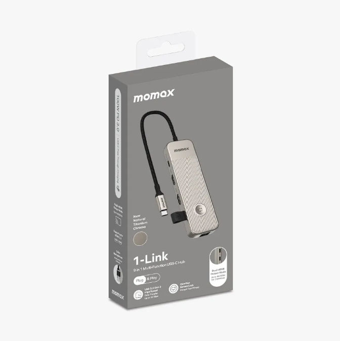 Ảnh Bộ chuyển đổi Momax 1-Link 9 in 1 multi-funtion USB-C hub 1