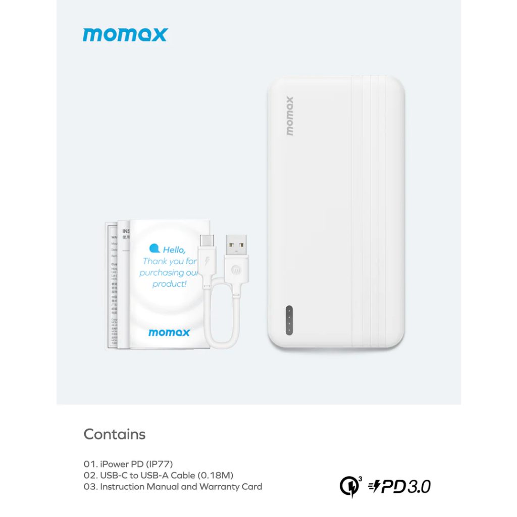 Ảnh Pin Dự Phòng Momax iPower PD 10000mAh external battery pack 1