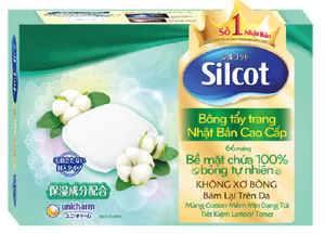 Bông tẩy trang Silcot cao cấp 66 miếng