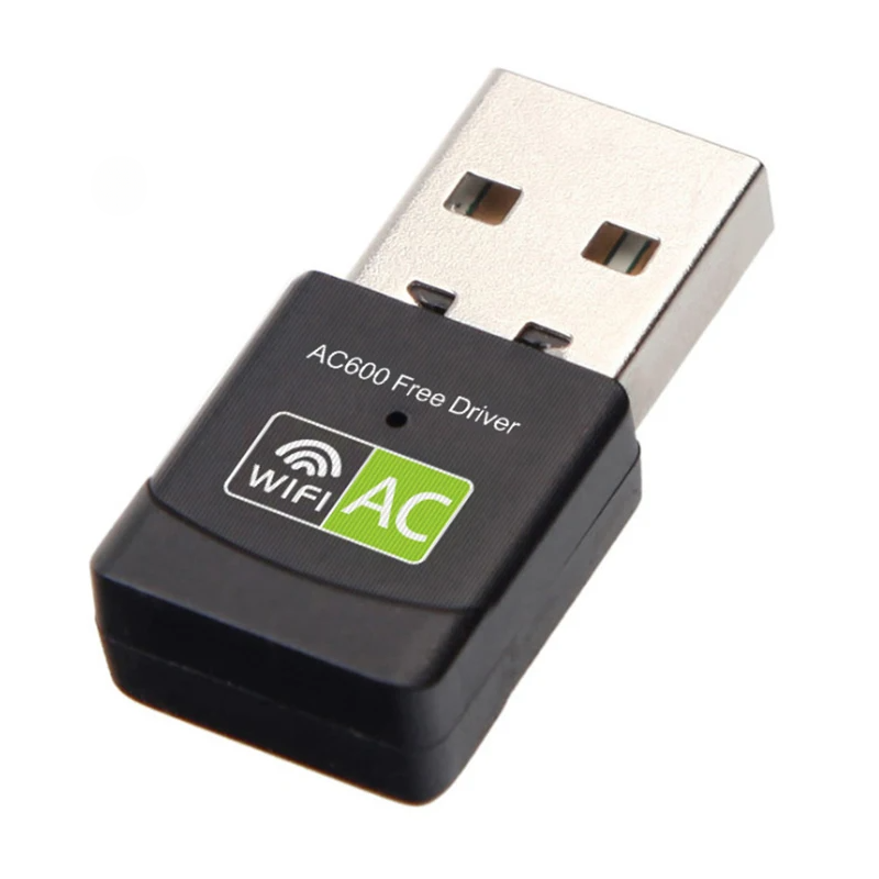 Bộ chuyển đổi WiFi USB 600Mbps 2.4G 5GHz Ăng-ten Ethernet Trình điều khiển miễn phí AC cho máy tính để bàn Cửa sổ máy tính xách tay | BigBuy360 - bigbuy360.vn