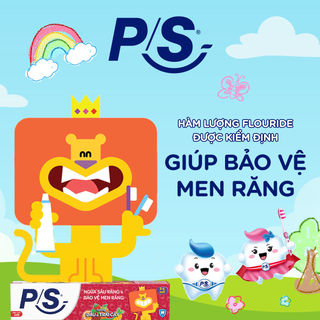 Kem đánh răng P/S 90g cho bé 2-6 tuổi , ngừa sâu răng và bảo vệ men răng