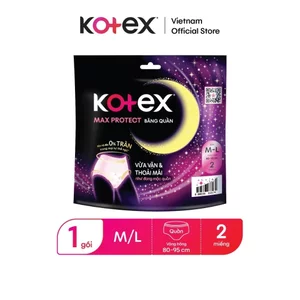 Băng vệ sinh quần Kotex M/L 2 miếng/gói