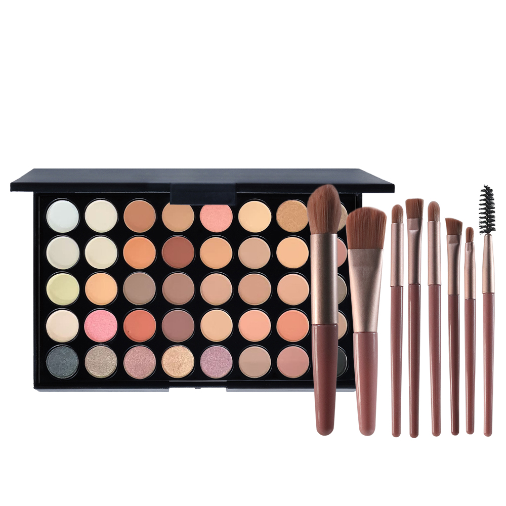 Chuyên Nghiệp 40 Màu Phấn Mắt Matte Shimmer Trang Điểm Pallet Sắc Tố Cao Bột Nhiều Màu Sắc Khói Thạch Anh Tím Lâu Dài Chống Thấm Nước
