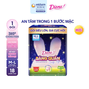 Diana Băng Quần Comfy Night size M-L 18 chiếc/gói
