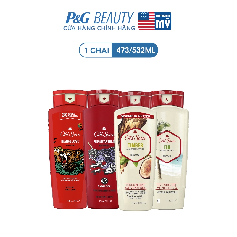 Ảnh Sữa tắm Old Spice nhiều mùi hương 473ml/532ml 2