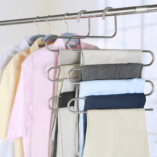 (5 TẦNG) Móc Treo Quần Áo Đa Năng , Móc Quần Chống Trơn Trượt Giá Để Đồ Giá Vải Với Nhiều Chức Năng Để Treo Và Bảo Quản