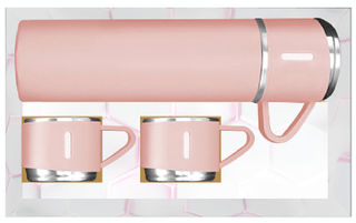 [Oral Gift] Bộ bình ly giữ nhiệt hồng P/S