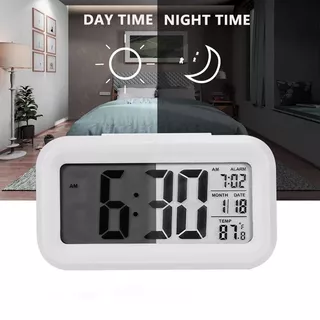 Đồng hồ nhiệt độ thông minh trong nhà đồng hồ im lặng đa chức năng sinh viên đồng hồ báo thức điện tử LED