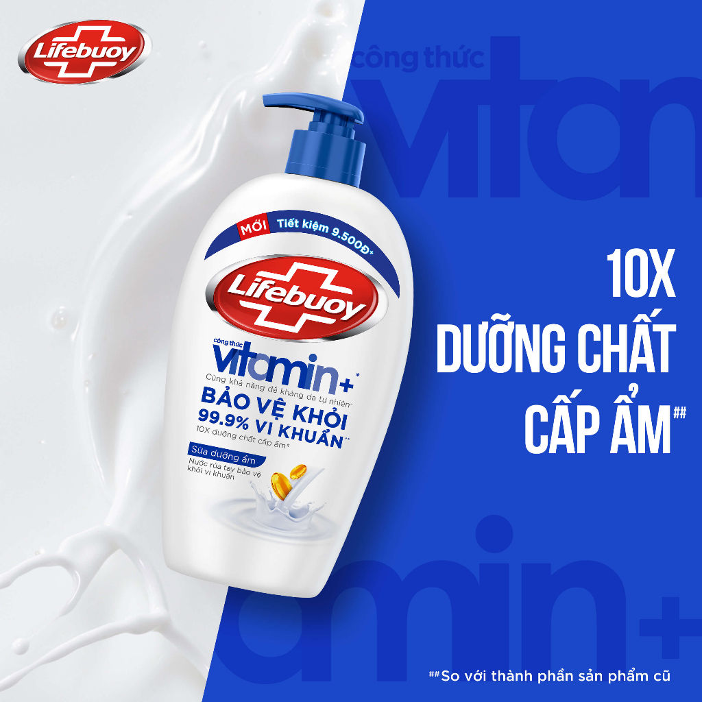 Nước rửa tay Lifebuoy Bảo vệ khỏi vi khuẩn 450gr (Chai)