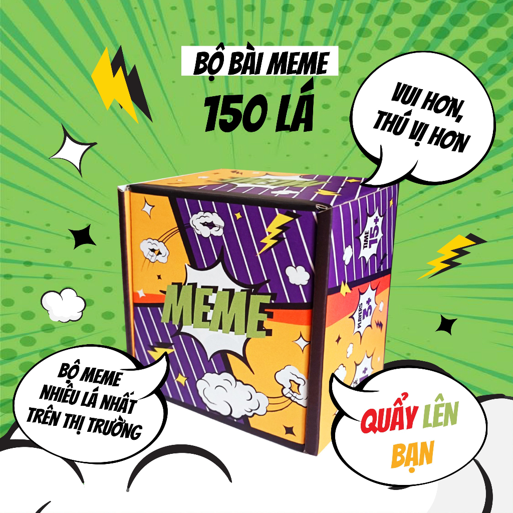 Bộ bài boardgame MEME Quẩy Lên Bạn - Lên Bạn Êi TKS008 vui vẻ chơi cùng ...