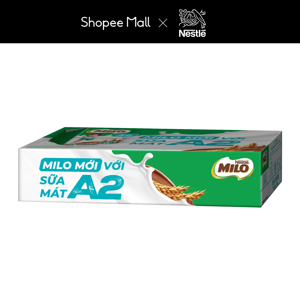 Ảnh Thùng Sữa Lúa Mạch Nestle MILO A2 MỚI 12(4x110ml) 1