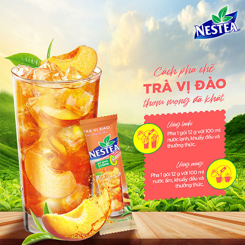 Ảnh Thực phẩm bổ sung Trà Vị Đào NESTEA hộp 12 gói x 12 g 1