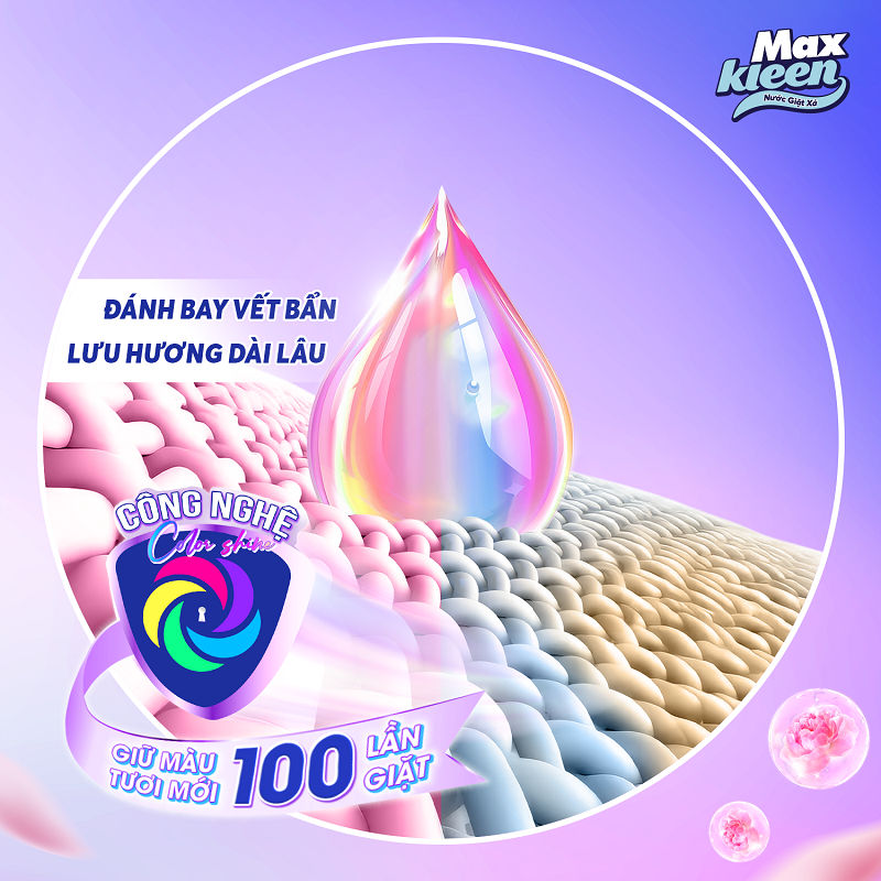 Ảnh Combo Túi Nước Giặt Xả MaxKleen Giữ Màu Tươi Mới Hương Khu Vườn Tuyệt Sắc 3kg + Túi 450g mùi ngẫu nhiên 4