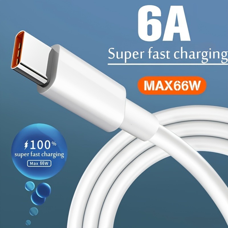 Cáp Dữ Liệu 6A TYPE-C Tương Thích Cho Huawei Millet Vivo Glory Redmi Cáp Sạc Nhanh 1 Mét | BigBuy360 - bigbuy360.vn