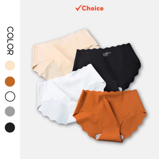 Quần lót nữ Choice QLS08 đúc su thun lạnh không đường may viền gợn sóng tôn dáng gợi cảm