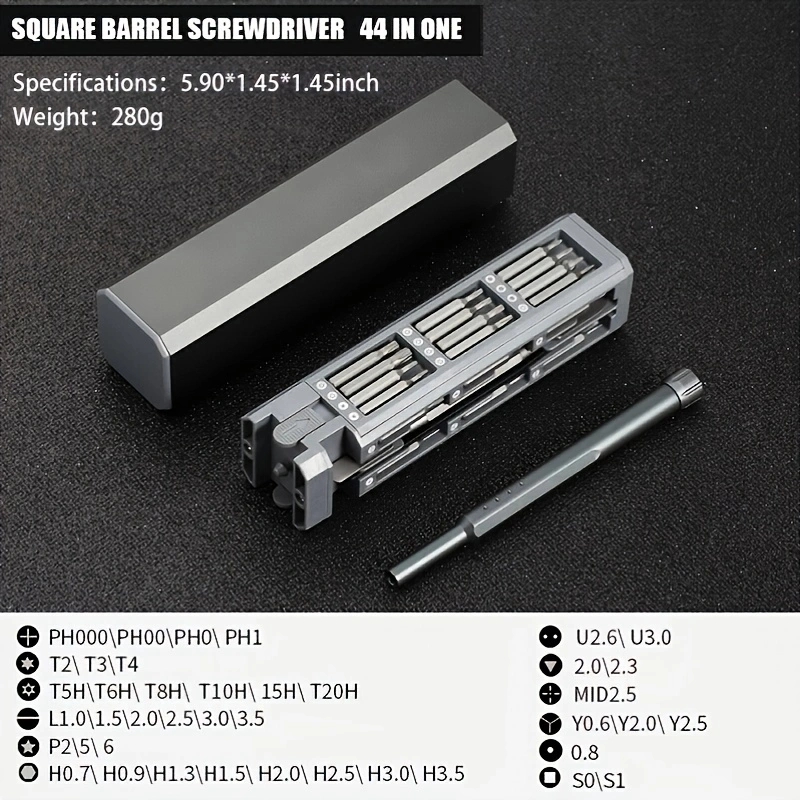 Một Bộ Tua Vít Từ Tính Chính Xác 44 Trong 1, Bộ Dụng Cụ Sửa Chữa Tay Cầm Hợp Kim Nhôm Cho Điện Tử Máy Tính Và Kính Mắt | BigBuy360 - bigbuy360.vn